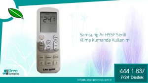 Samsung AR HSSF Klima Kumandası Nasıl Kullanılır?
